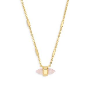 KENDRA SCOTT 
Jamie Rose Quartz Pendant Necklace, 18"